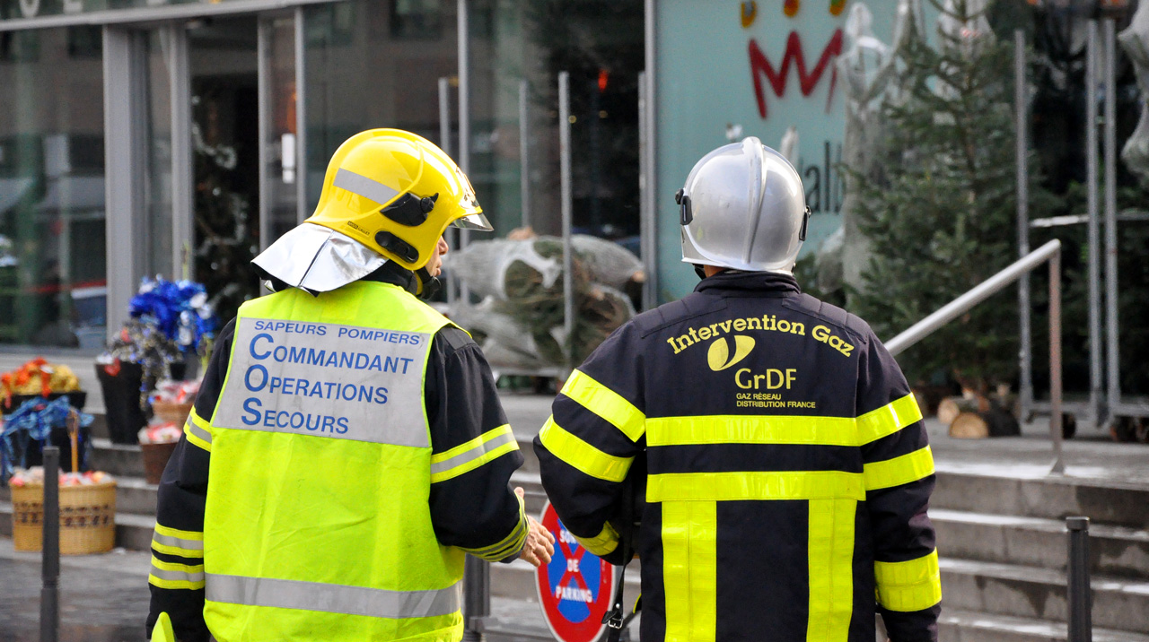 Intervention des sapeurs-pompiers pour fuite de gaz